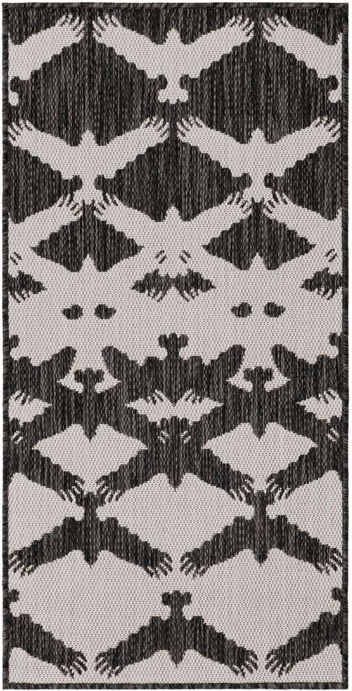 2' x 4' Easy-Clean Modern Indoor / Outdoor Runner Rug