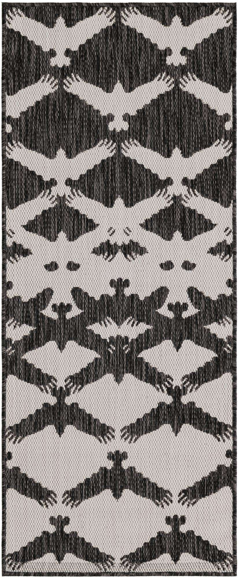 2' x 5' 3 Easy-Clean Modern Indoor / Outdoor Runner Rug