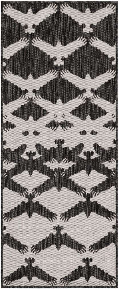 2' x 5' 3 Easy-Clean Modern Indoor / Outdoor Runner Rug