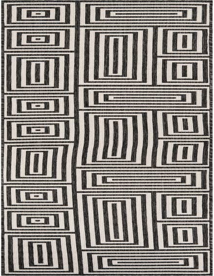 Detail image of 2' 7 x 12' Easy-Clean Modern Indoor / Outdoor Runner Rug