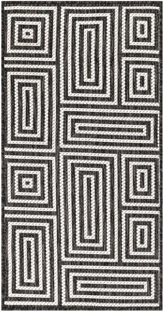 2' x 4' Easy-Clean Modern Indoor / Outdoor Runner Rug