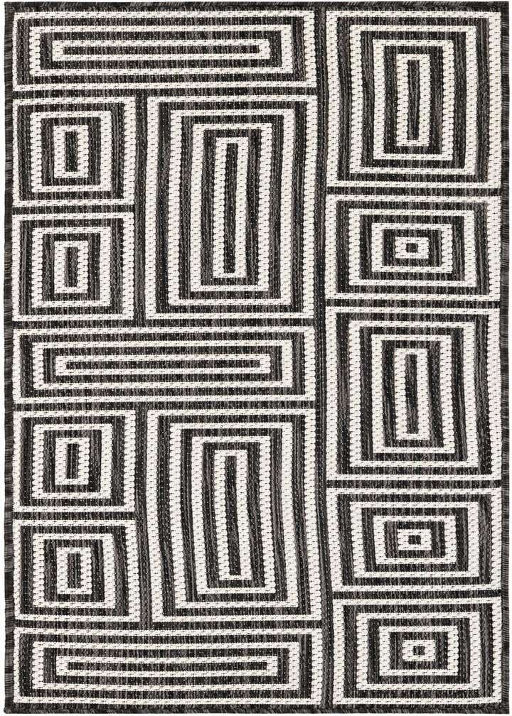 2' x 5' 3 Easy-Clean Modern Indoor / Outdoor Runner Rug