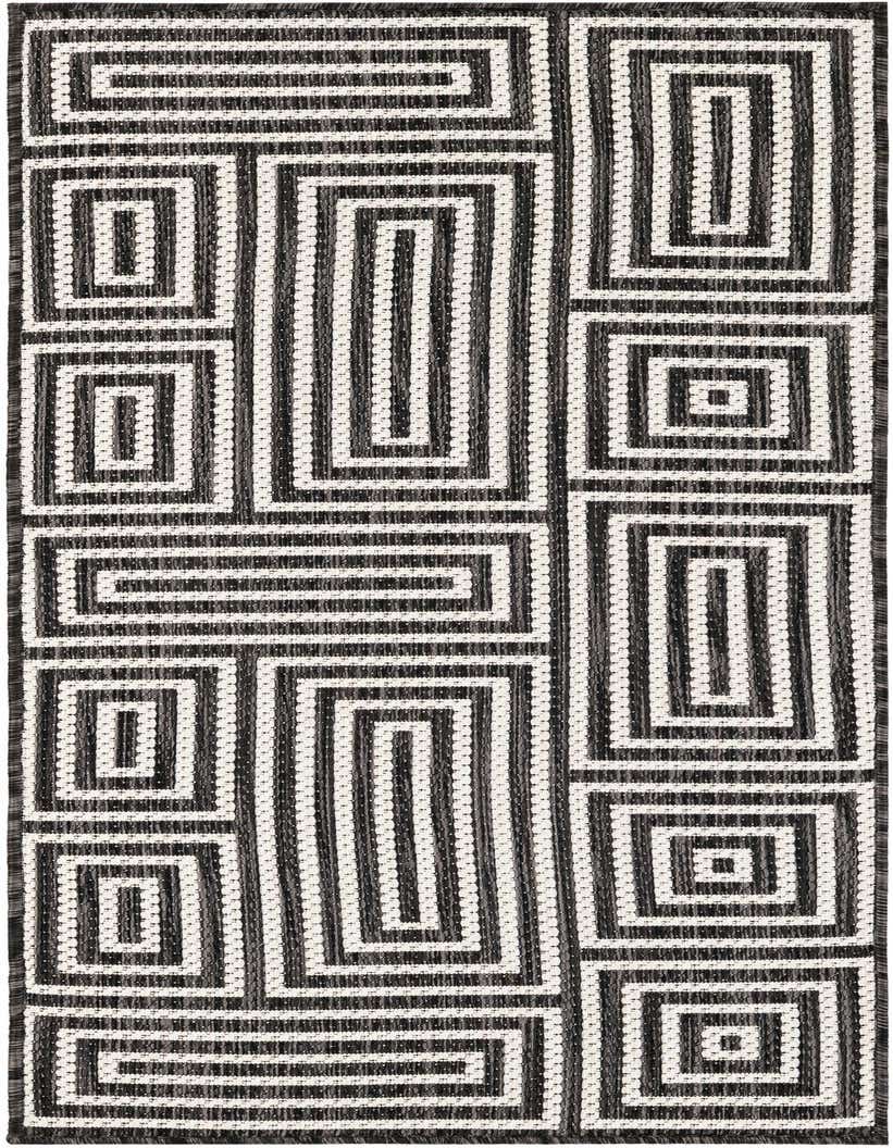 2' x 5' 3 Easy-Clean Modern Indoor / Outdoor Runner Rug