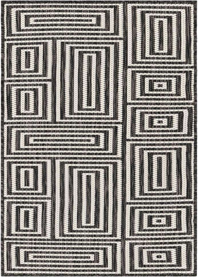 2' x 6' Easy-Clean Modern Indoor / Outdoor Runner Rug