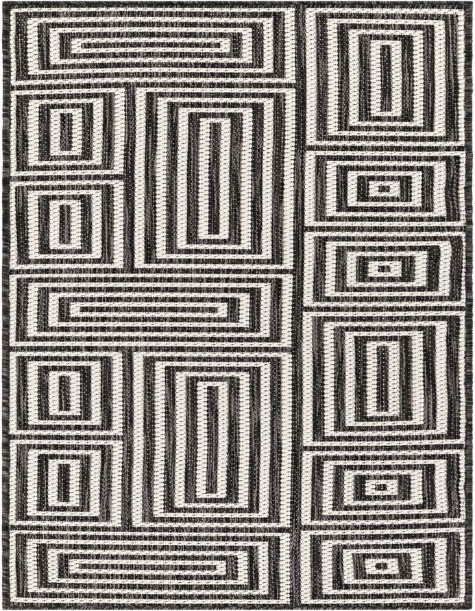 Detail image of 2' x 6' Easy-Clean Modern Indoor / Outdoor Runner Rug