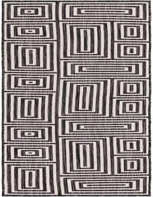 Detail image of 2' x 8' Easy-Clean Modern Indoor / Outdoor Runner Rug
