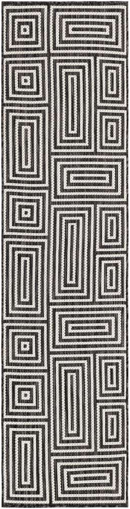 2' x 8' Easy-Clean Modern Indoor / Outdoor Runner Rug