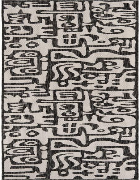 Detail image of 2' 7 x 12' Easy-Clean Modern Indoor / Outdoor Runner Rug