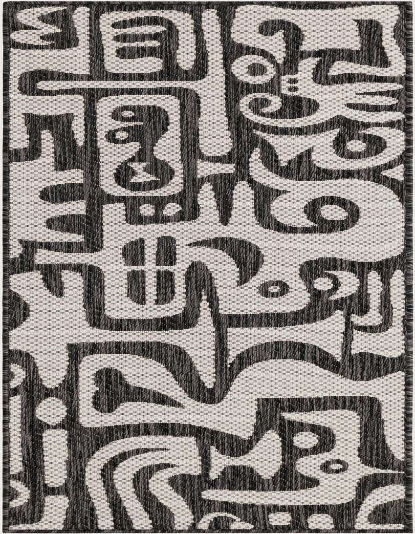 2' x 5' 3 Easy-Clean Modern Indoor / Outdoor Runner Rug