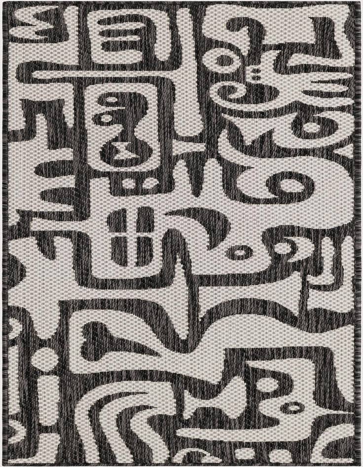 Detail image of 2' x 5' 3 Easy-Clean Modern Indoor / Outdoor Runner Rug