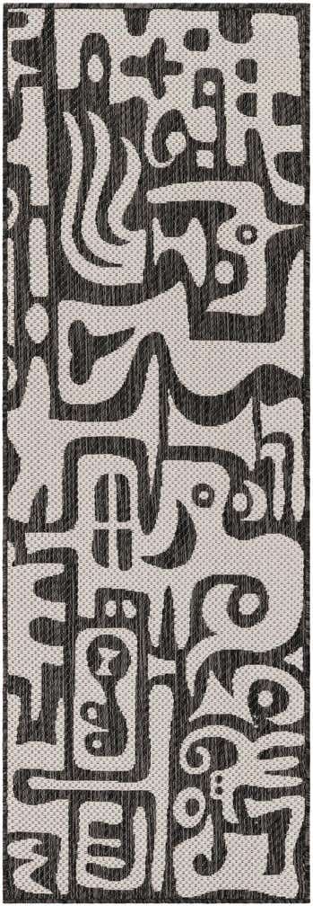 2' x 6' Easy-Clean Modern Indoor / Outdoor Runner Rug