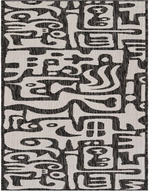Detail image of 2' x 8' Easy-Clean Modern Indoor / Outdoor Runner Rug