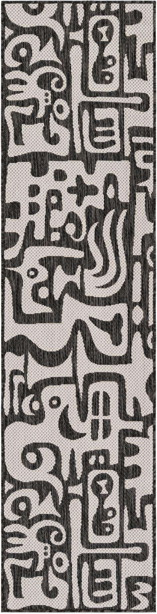 2' x 8' Easy-Clean Modern Indoor / Outdoor Runner Rug