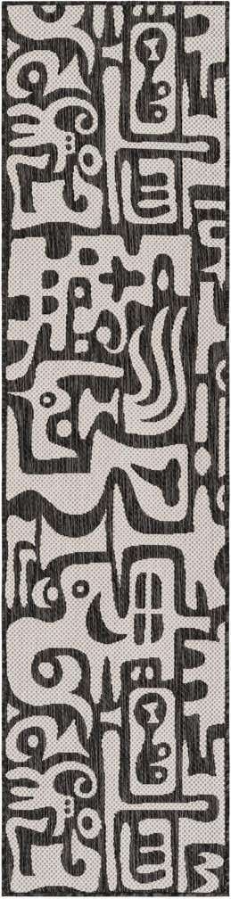 2' x 8' Easy-Clean Modern Indoor / Outdoor Runner Rug