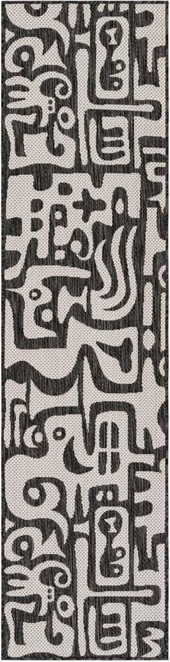 Detail image of 2' x 8' Easy-Clean Modern Indoor / Outdoor Runner Rug