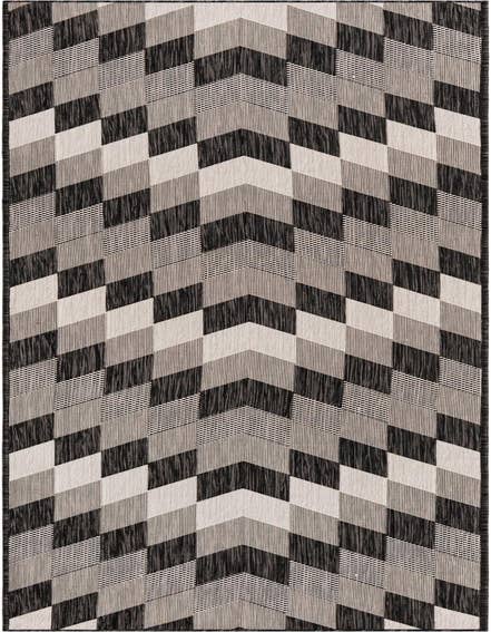 Detail image of 2' 7 x 12' Easy-Clean Modern Indoor / Outdoor Runner Rug