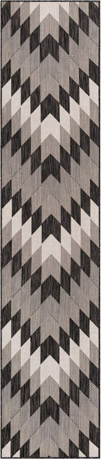 Detail image of 2' 7 x 12' Easy-Clean Modern Indoor / Outdoor Runner Rug
