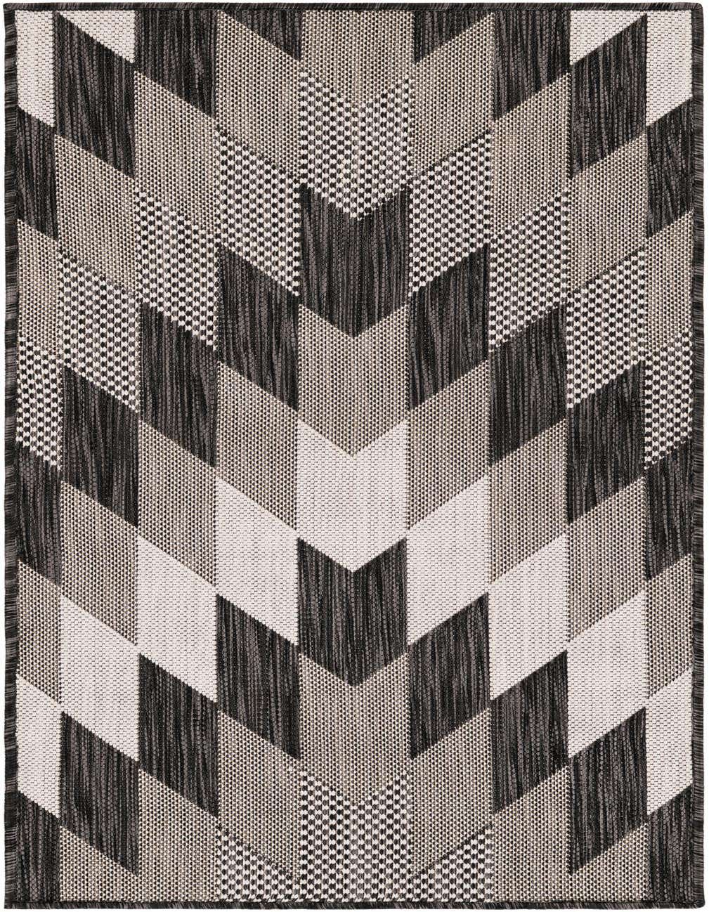 2' x 4' Easy-Clean Modern Indoor / Outdoor Runner Rug