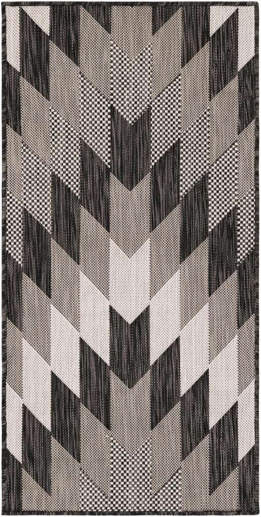 2' x 4' Easy-Clean Modern Indoor / Outdoor Runner Rug
