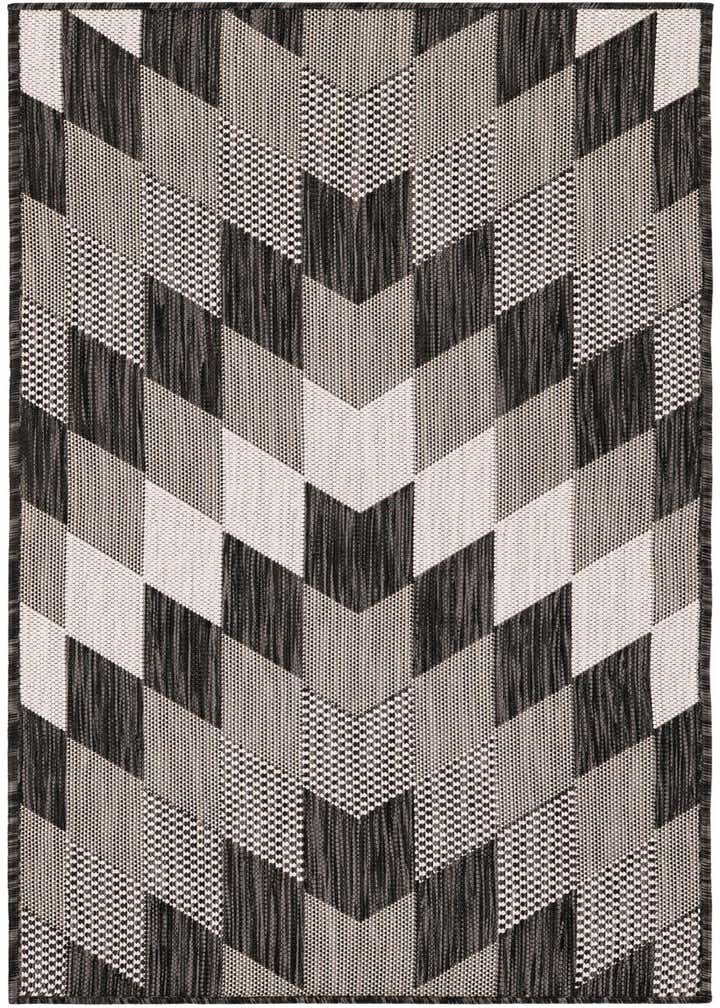 2' x 5' 3 Easy-Clean Modern Indoor / Outdoor Runner Rug