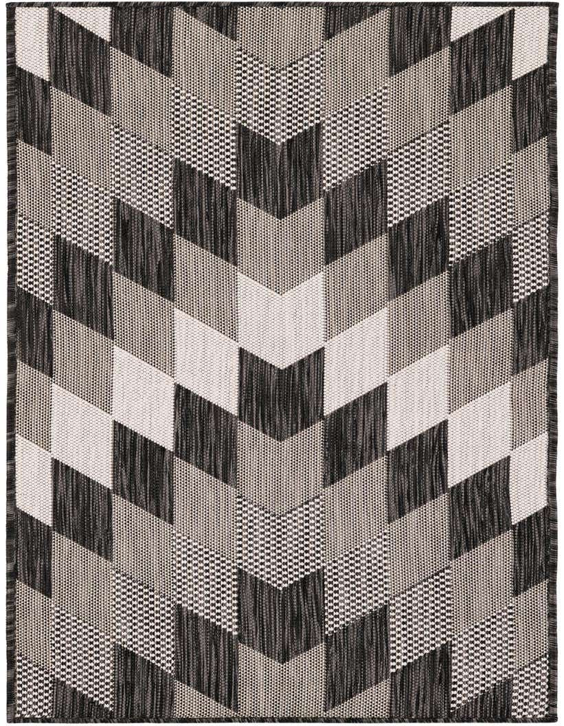 2' x 5' 3 Easy-Clean Modern Indoor / Outdoor Runner Rug