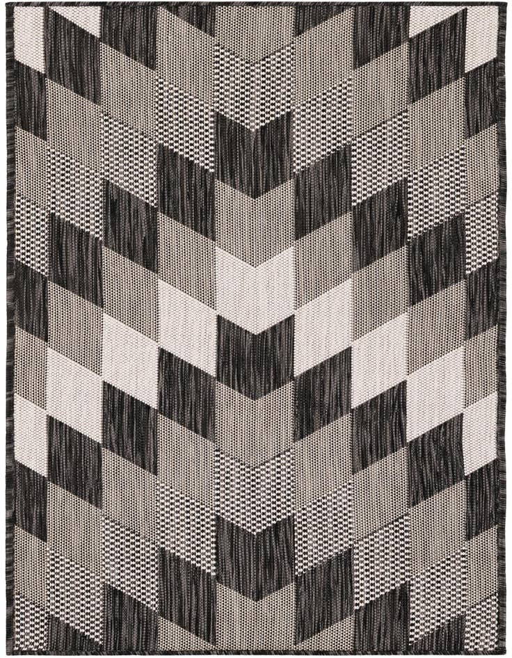 Detail image of 2' x 5' 3 Easy-Clean Modern Indoor / Outdoor Runner Rug
