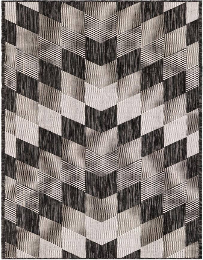 Detail image of 2' x 6' Easy-Clean Modern Indoor / Outdoor Runner Rug