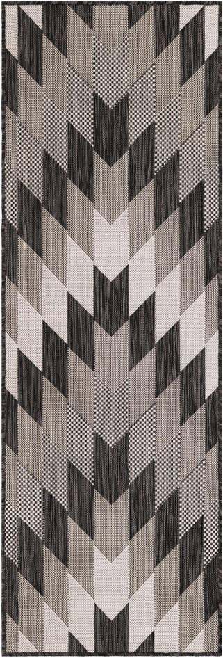 Detail image of 2' x 6' Easy-Clean Modern Indoor / Outdoor Runner Rug