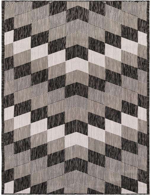 2' x 8' Easy-Clean Modern Indoor / Outdoor Runner Rug