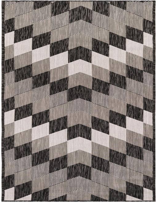 Detail image of 2' x 8' Easy-Clean Modern Indoor / Outdoor Runner Rug
