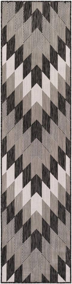 Detail image of 2' x 8' Easy-Clean Modern Indoor / Outdoor Runner Rug