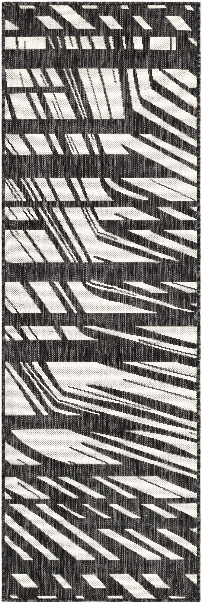 2' x 6'  Washable Modern Indoor / Outdoor Runner Rug
