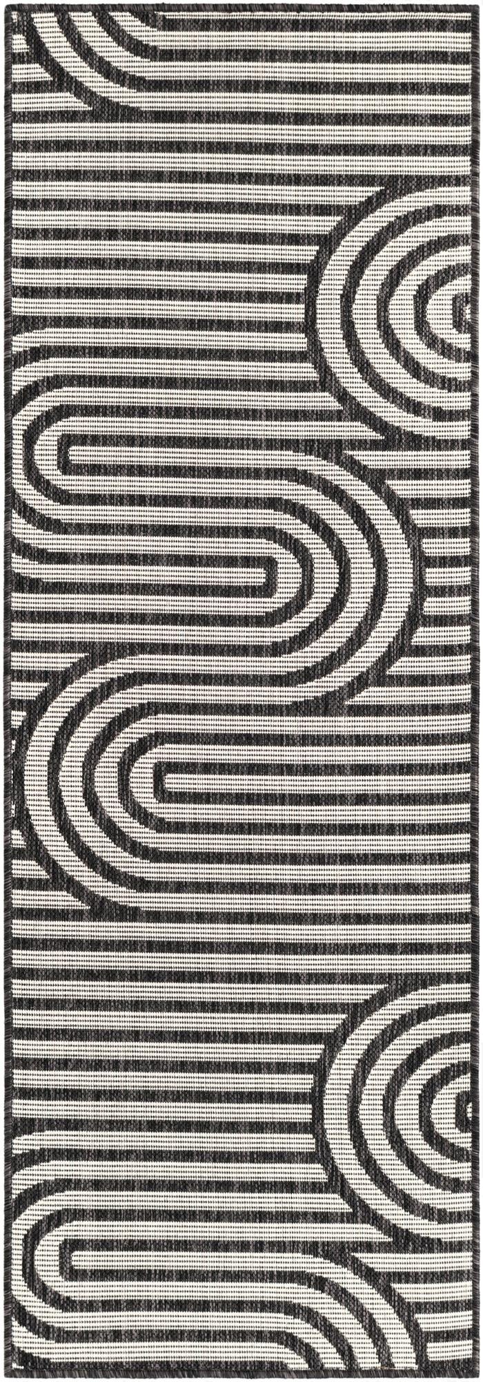 2' x 6'  Washable Modern Indoor / Outdoor Runner Rug