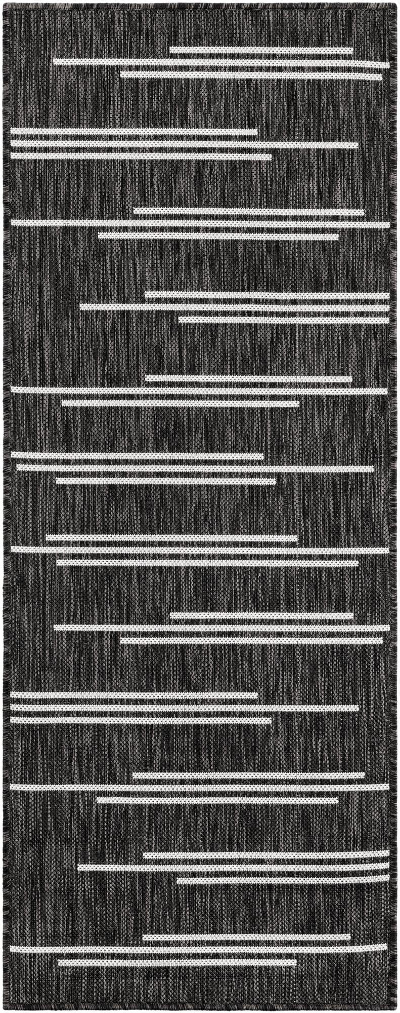 2' x 5' 3  Washable Modern Indoor / Outdoor Runner Rug