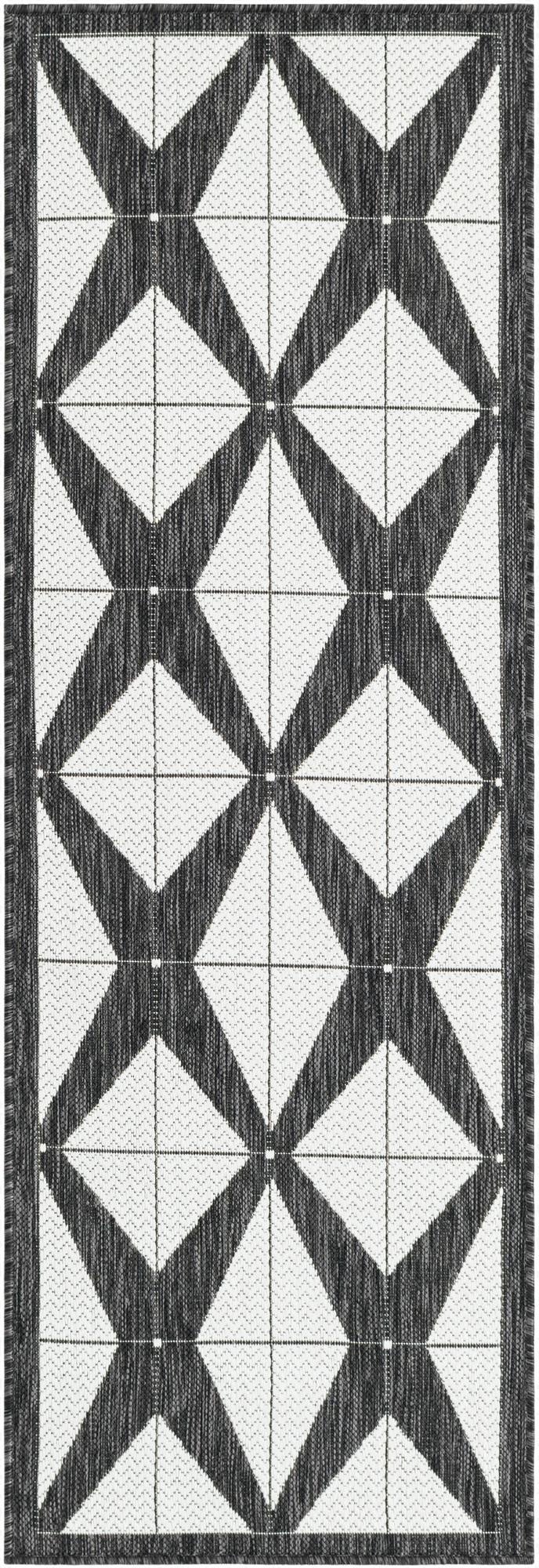 62cm x 185cm  Washable Modern Indoor / Outdoor Runner Rug