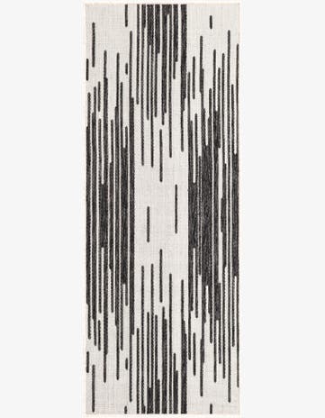 2' x 5' 3 Easy-Clean Modern Indoor / Outdoor Runner Rug