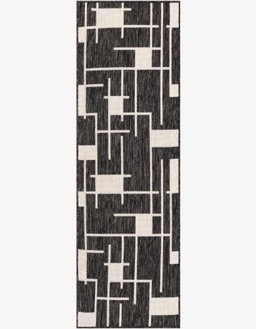 2' x 6' Easy-Clean Modern Indoor / Outdoor Runner Rug