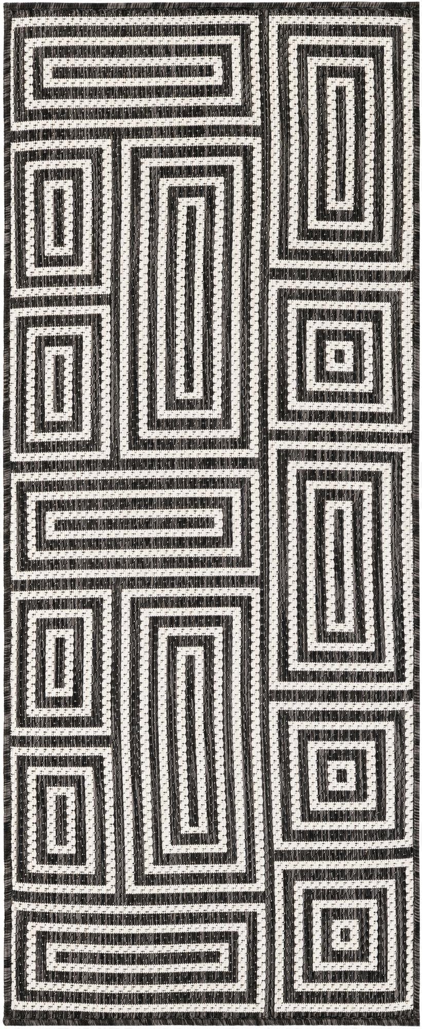 2' x 5' 3  Washable Modern Indoor / Outdoor Runner Rug