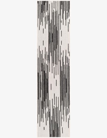 2' x 8' Easy-Clean Modern Indoor / Outdoor Runner Rug