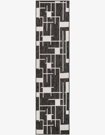 2' x 8' Easy-Clean Modern Indoor / Outdoor Runner Rug