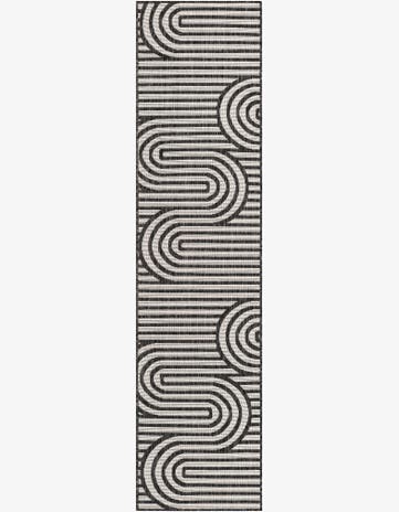 2' x 8' Easy-Clean Modern Indoor / Outdoor Runner Rug