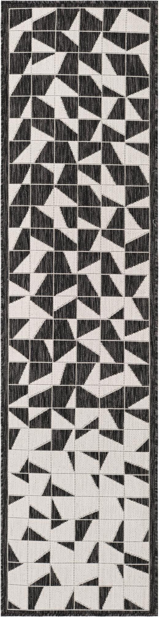 Primary image 2' x 8'  Washable Modern Indoor / Outdoor Runner Rug