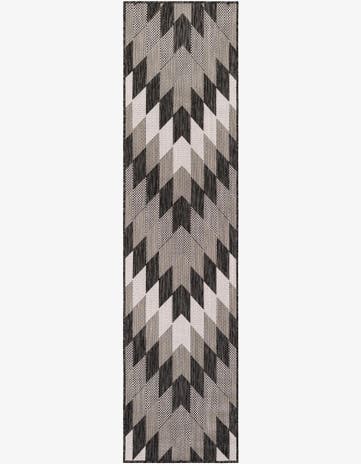 2' x 8' Easy-Clean Modern Indoor / Outdoor Runner Rug