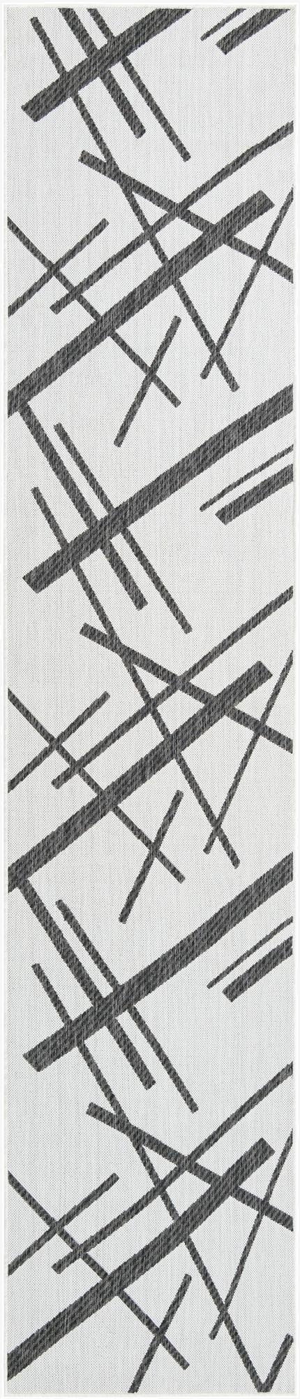 2' 7 x 12'  Washable Modern Indoor / Outdoor Runner Rug