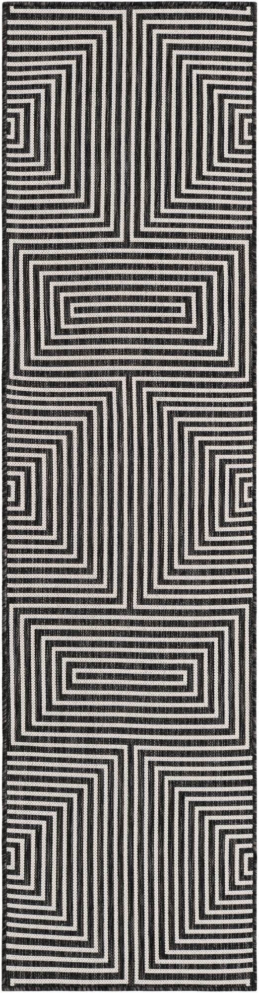 Primary image 2' x 8'  Washable Modern Indoor / Outdoor Runner Rug