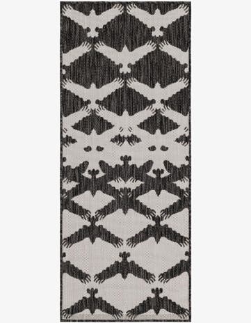 2' x 5' 3 Easy-Clean Modern Indoor / Outdoor Runner Rug