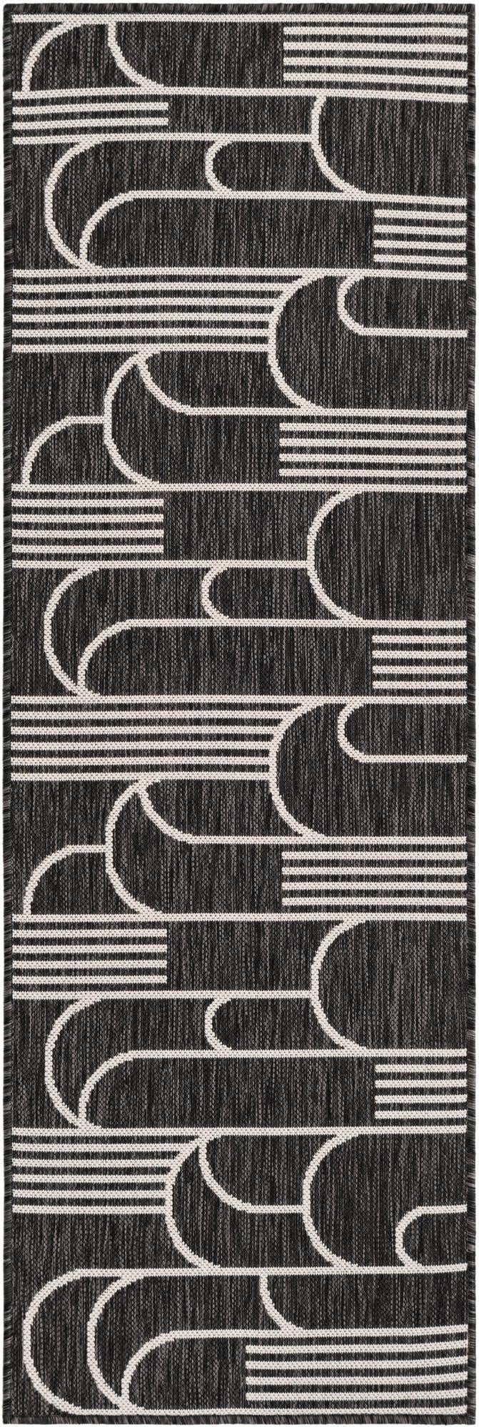 2' x 6'  Washable Modern Indoor / Outdoor Runner Rug