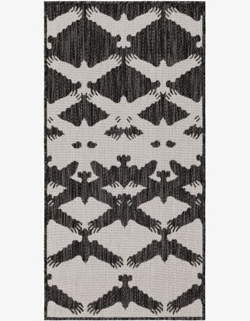 2' x 4' Easy-Clean Modern Indoor / Outdoor Runner Rug