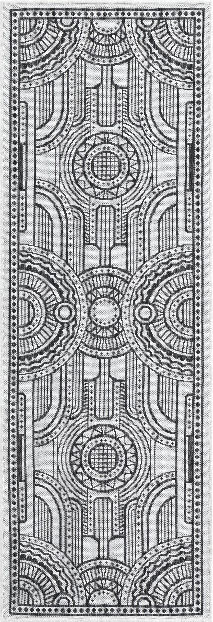 2' x 6' 1 Easy-Clean Traditional Indoor / Outdoor Runner Rug