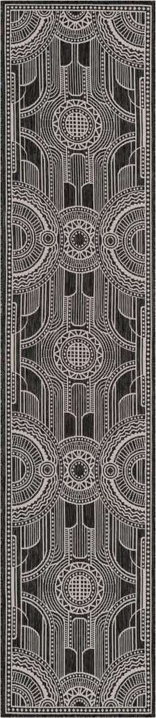 2' 7 x 12' Easy-Clean Traditional Indoor / Outdoor Runner Rug